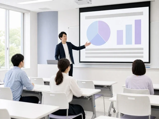 パワーポイントでの調整と、発表準備までサポート！